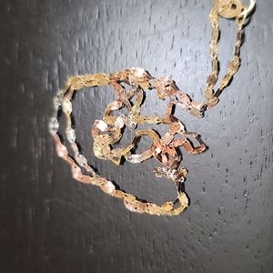 Tri-Color Gold Necklace